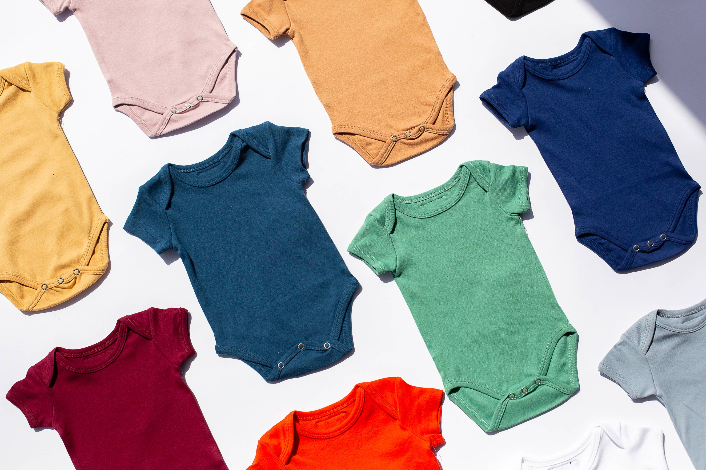 Modern Burlap - Wholesale Bodysuit (Non-Footed) - Baby - Organic Short Sleeve Bodysuit | Solids & Prints29