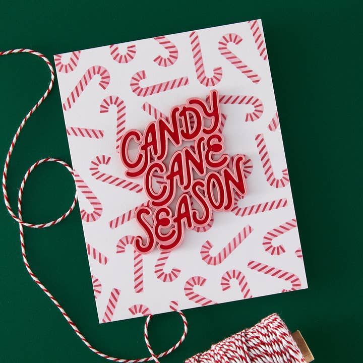 Pochoir "Candy Cane Toss Up" de la collection Candy Cane Season de Hero Arts pour la vente par Hero Arts + Spellbinders Wholesale