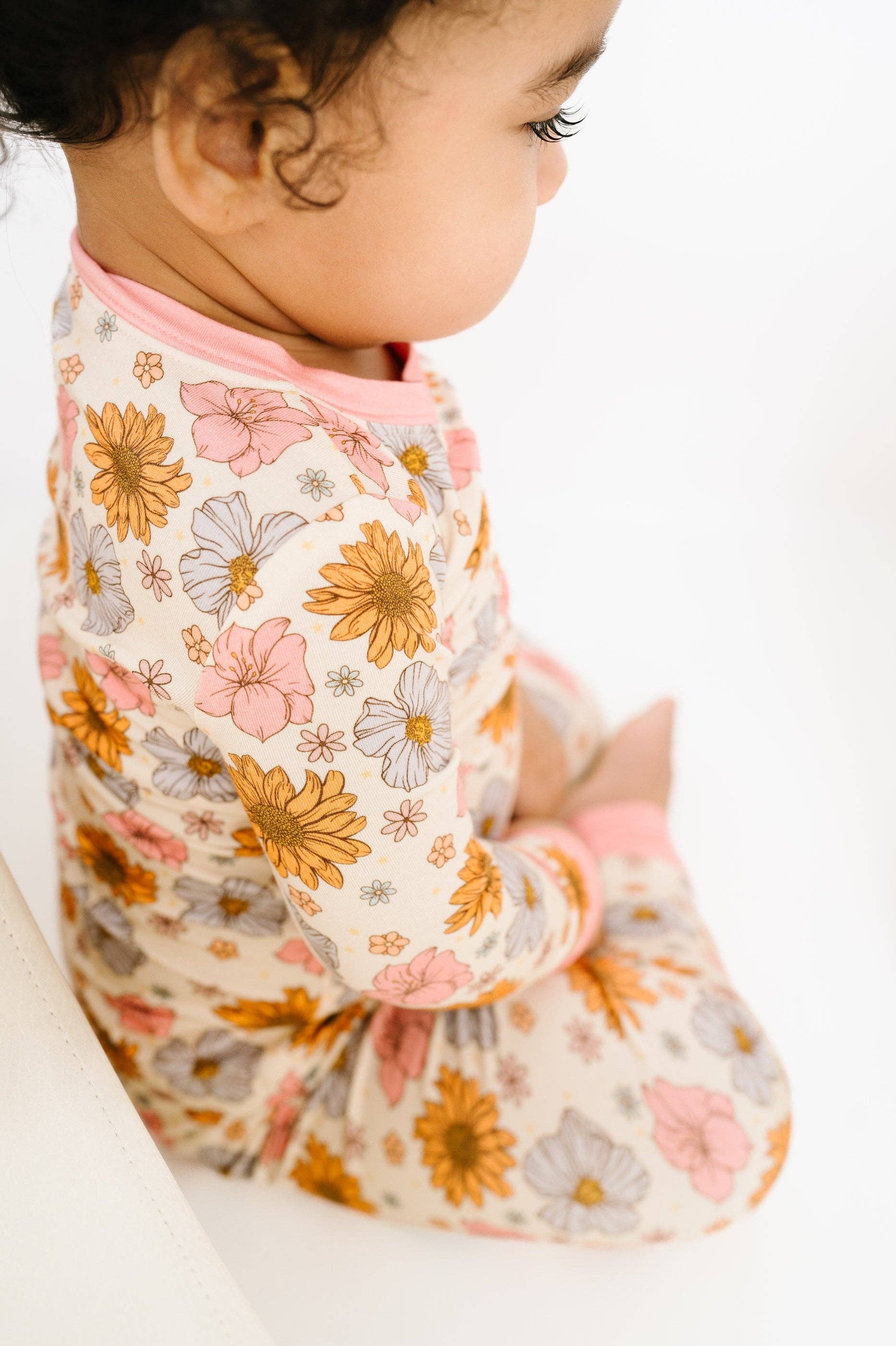 Little One Shop - Wholesale Top & Pant Set - Baby - Maybelle Floral Bamboo Set3