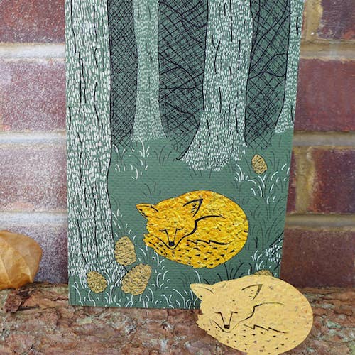 Tarjeta de papel semilla de zorro plantable para venta al por mayor de Plant a Bloomer