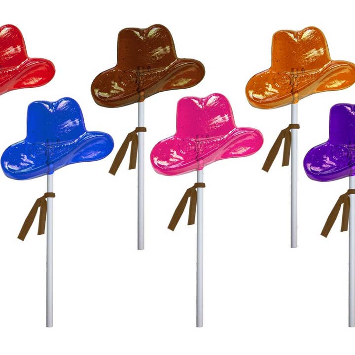 Melville Candy Company - Wholesale Lollipop - Cowboy Hat Lollipops - Assorted1