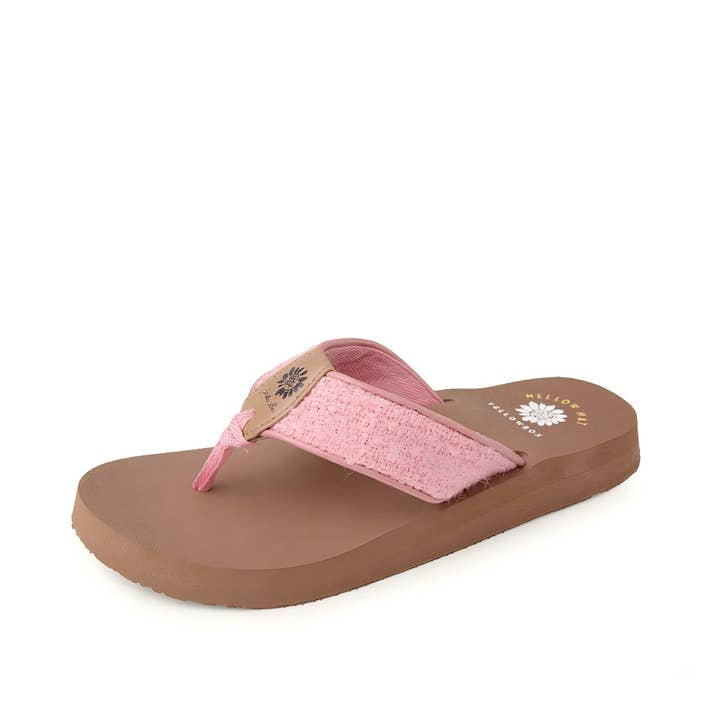 Yellow Box NANDYA Women Fabric Thong Beach Sandals for wholesale by Mars Sky Shoes Wholesale