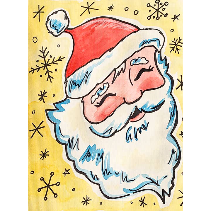 Cartão HoHoHo - Pai Natal, retro, brilhante, férias por atacado de Kerry Quinn's Kitsch