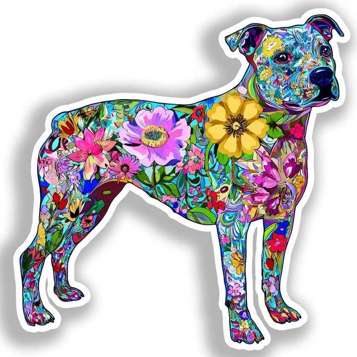 Autocolante de Cão Bull Terrier # A019112 por atacado de Yoonek Graphics