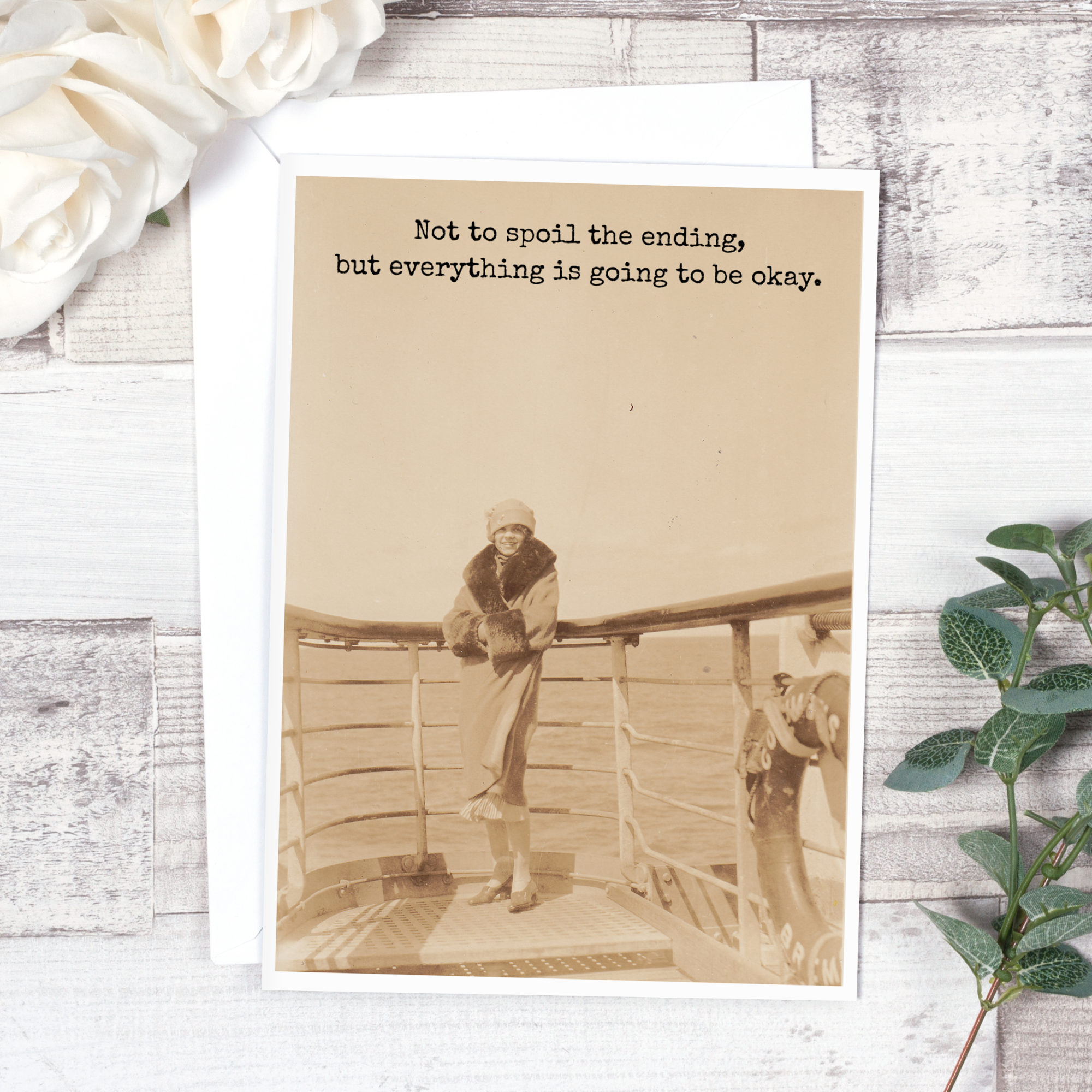 Raven's Rest Studio - Vendita all'ingrosso Biglietti di incoraggiamento - Non per rovinare il finale, ma andrà tutto bene.1