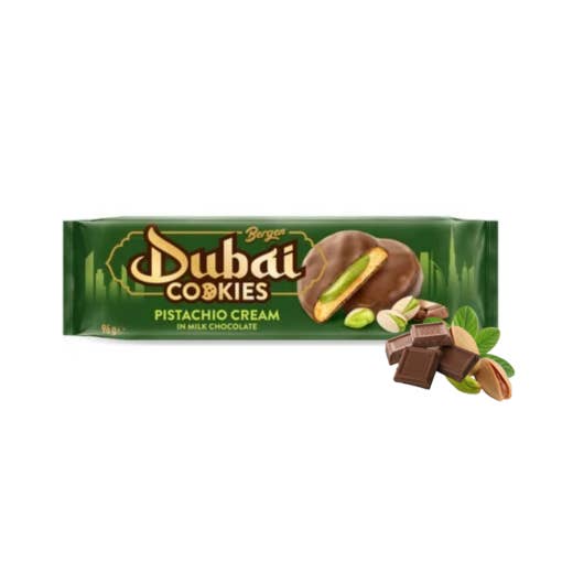 Dubai Cookies Pistachio And Chocolate 30x96g for wholesale by CargoPirate