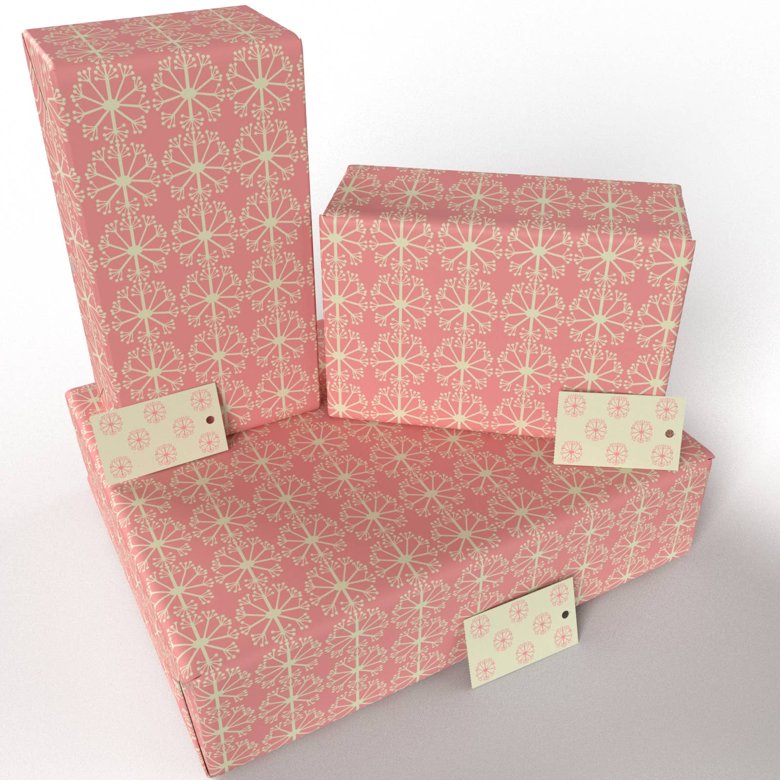 Re-wrapped - Vente Feuille de papier cadeau - Papier Cadeau Fleuri Rose • Écologique • Fabriqué au Royaume-Uni2