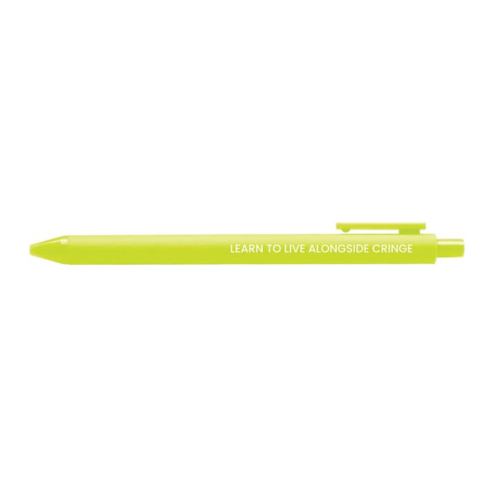 Learn To Live Alongside Cringe pen for wholesale by MangoIllustrated