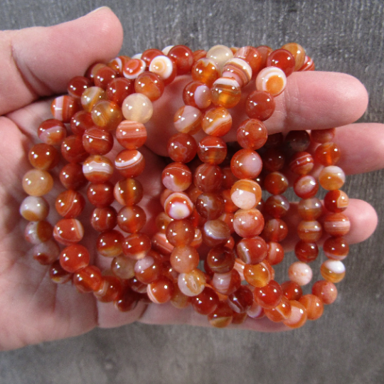 Keystone Crystals - Wholesale Beaded Bracelet - 8mm Round Gemstone Beaded Bracelets – Assorted Crystals Bulk76