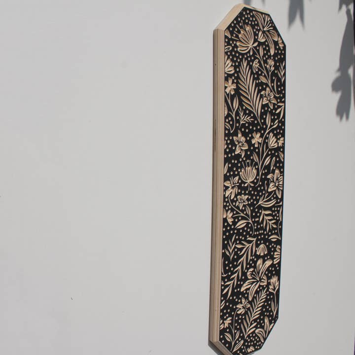 Hykry – Engroshandel 3D-vægkunst – Udskåret blomster vægophæng1