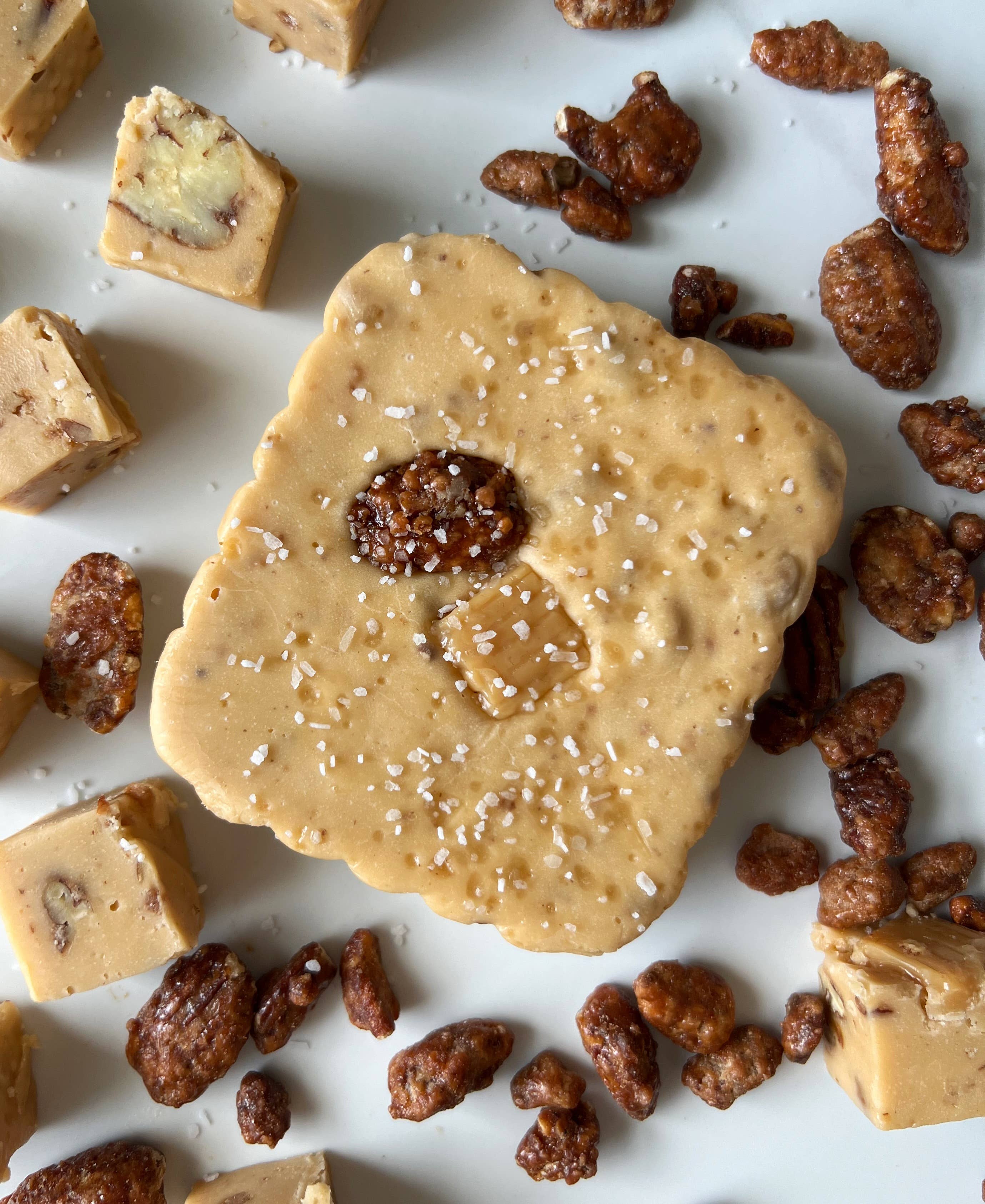 Bubba's Fudge – wholesale Fudge – BUBBA'S SALTED CARAMEL PRALINE FUDGE1