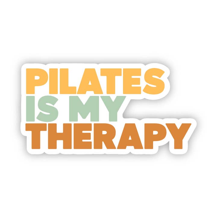 Big Moods - Wholesale Sticker - Pilates Is My Therapy Text Sticker1