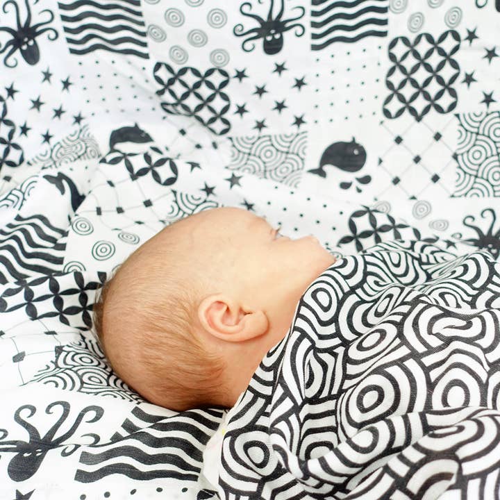Muslinz - MerryGoRoundUK Ltd - Wholesale Burp Cloth - Baby - MuslinZ 3pk Bamboo Organic Cotton Muslin Squares - Sensory