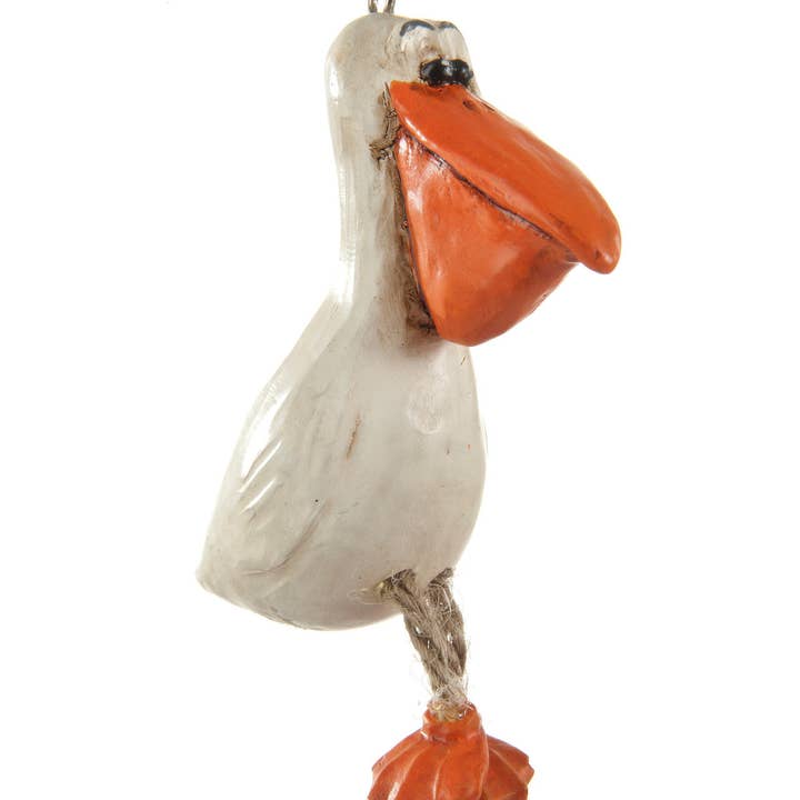 Bac 042 Pelican Ornament for wholesale by J Devlin Glass Art & Bert Anderson Collection
