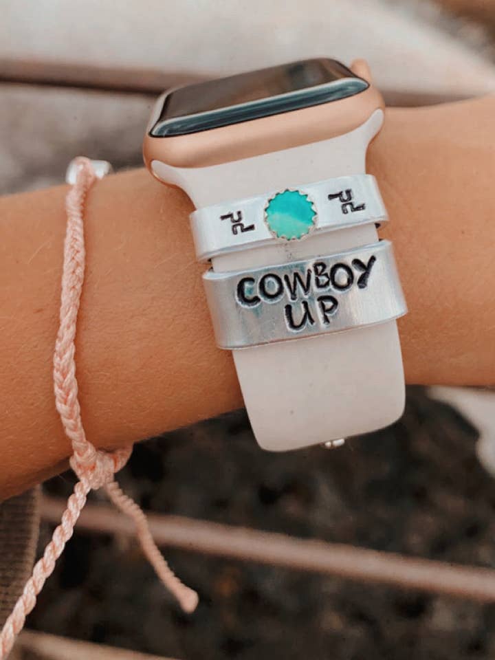 Cowboy Up Apple Watch Cuff for wholesale by Diamond Basin Design Co.