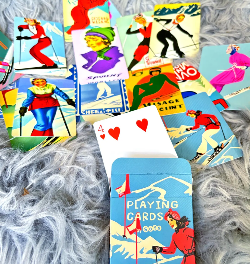 Sofs Designs - Wholesale Playing Cards - Coolest playing cards deck in Vintage Ski art2