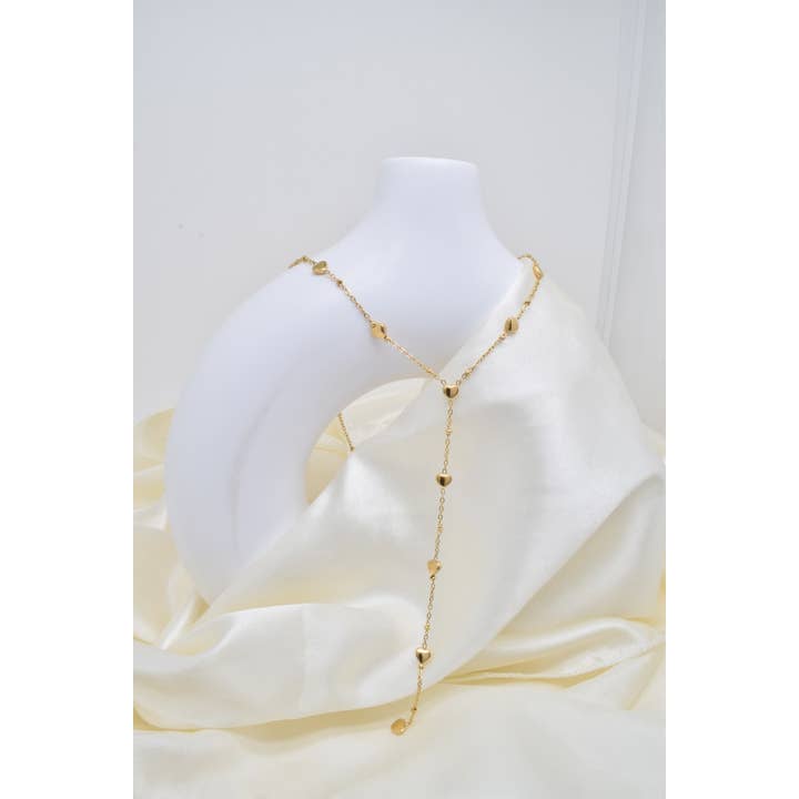 Y-shaped stainless steel necklace - BJ210301 for wholesale by Kapyco