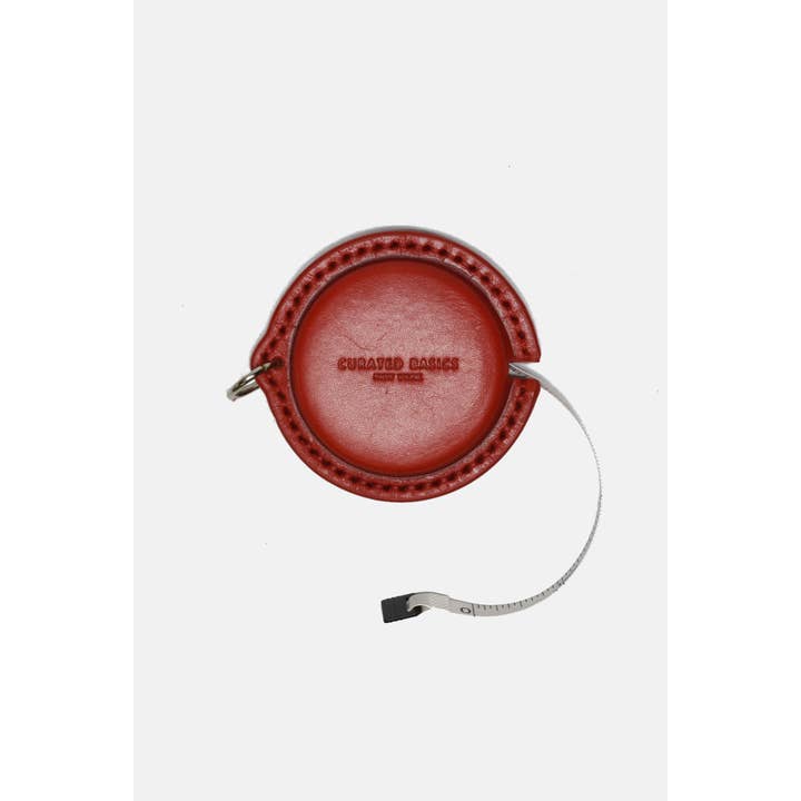 Curated Basics – Großhandel Maßband – Rollmaßband mit handgenähtem Lederetui