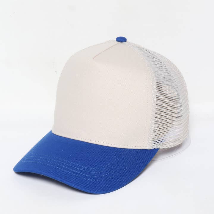 David And Young - Wholesale Trucker Hat - Unisex - 5 Panel Two Tone Mesh back Baseball Cap