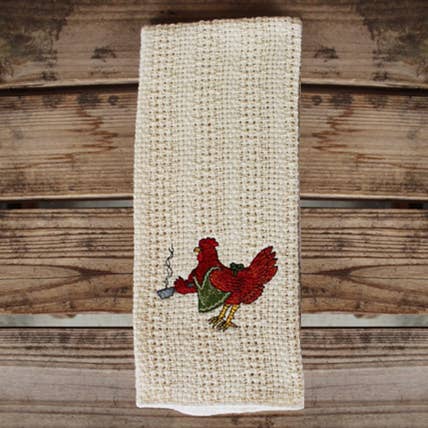 Country Cottons - Wholesale Tea Towel - 24″x15″ Cotton Kitchen Towel with Decorative Embroidery4