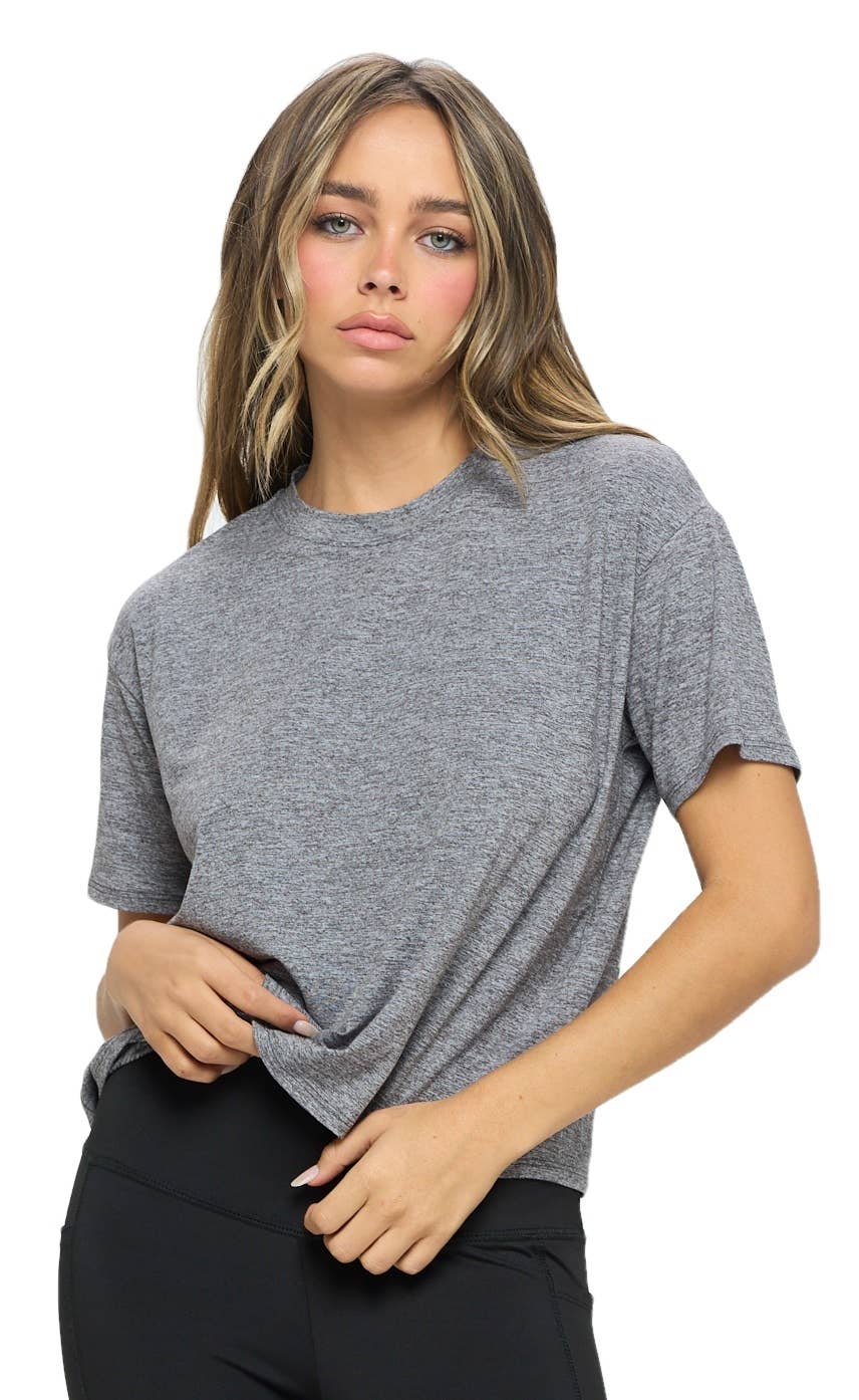 Knit Riot – Engroshandel T-shirt – til kvinder – Kortærmet Boxy Cropped Tee31
