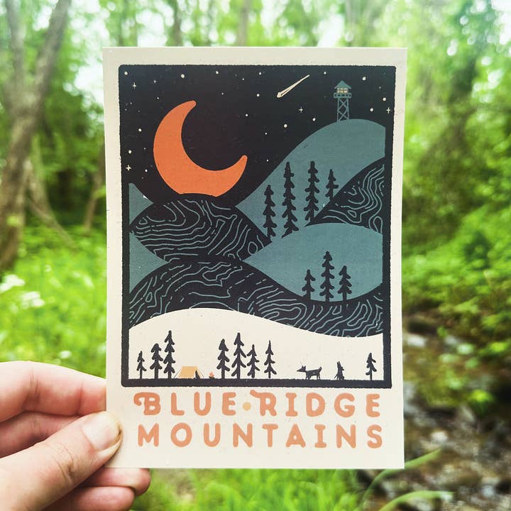 Menottees – Postal por atacado – Night Ridge (A Lua Laranja) | Cartão Postal0