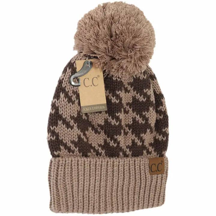 C.C Beanie - Venta al por mayor Gorro de lana - Mujer - Gorro Pom de pata de gallo YJ20253