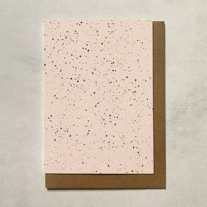 Speckle Greeting Cards | Blank Cards | Minimalist Cards | A6 for wholesale by Matere
