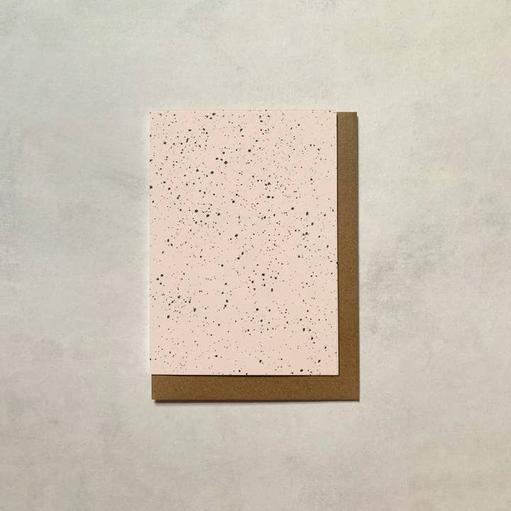 Speckle Greeting Cards | Blank Cards | Minimalist Cards | A6 for wholesale by Matere
