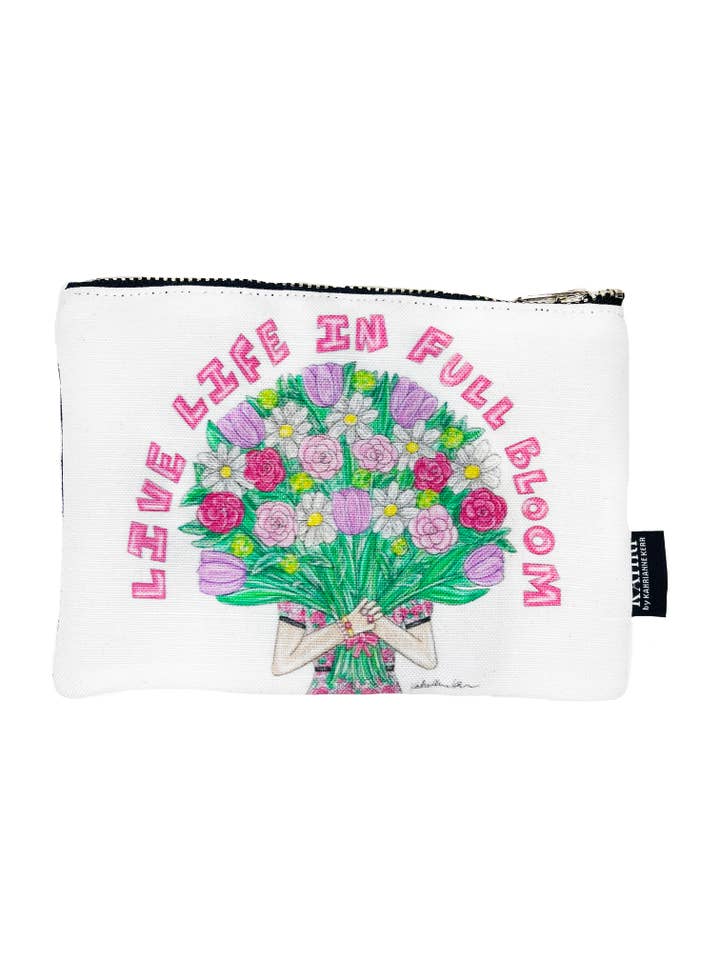 Bloom Coin Purse- Small Flower Art Pouch for wholesale by KAHRI