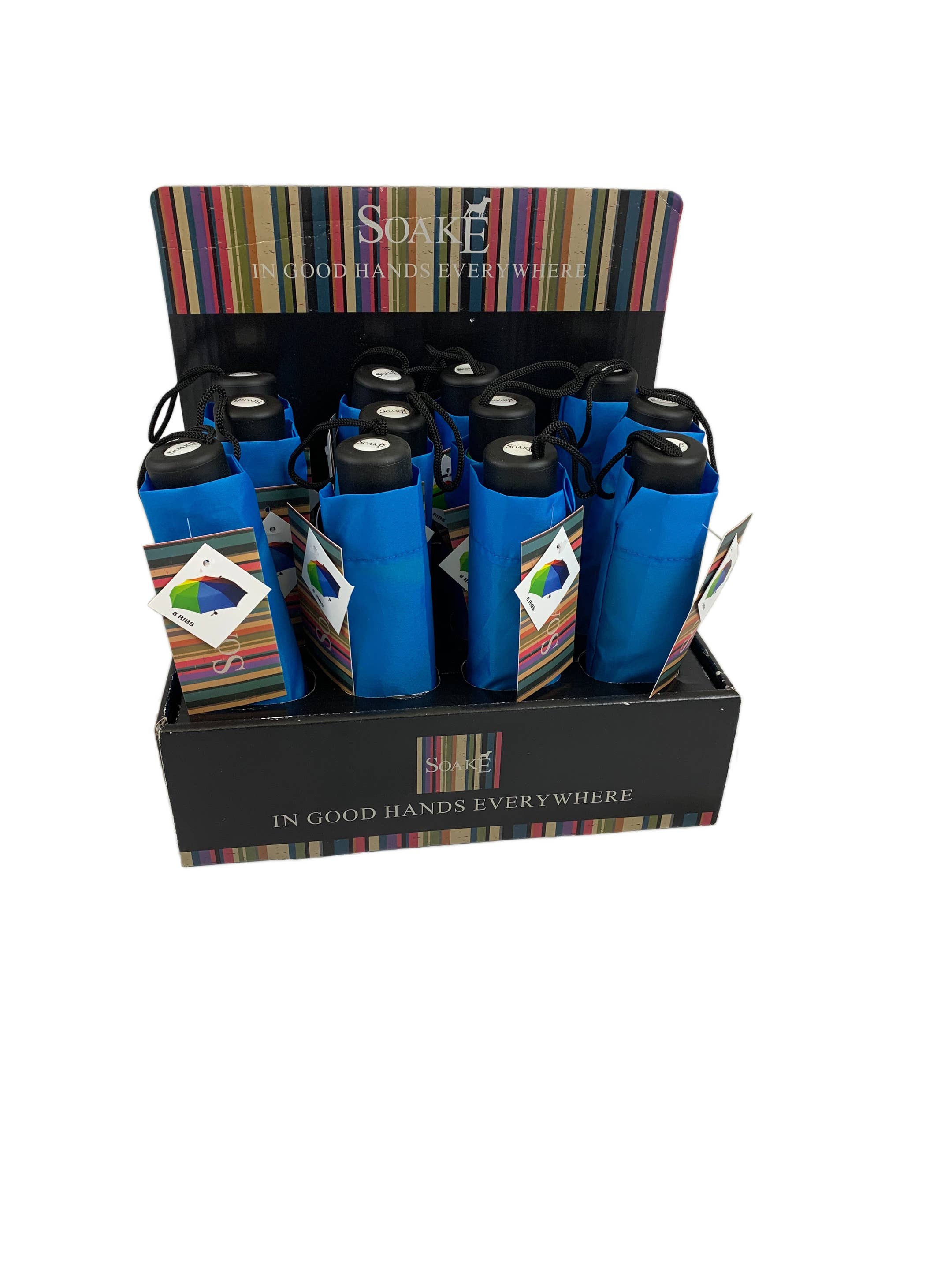 Soake - Wholesale Umbrella - Unisex - Everyday Folding Rainbow Umbrella from the Soake Collection3