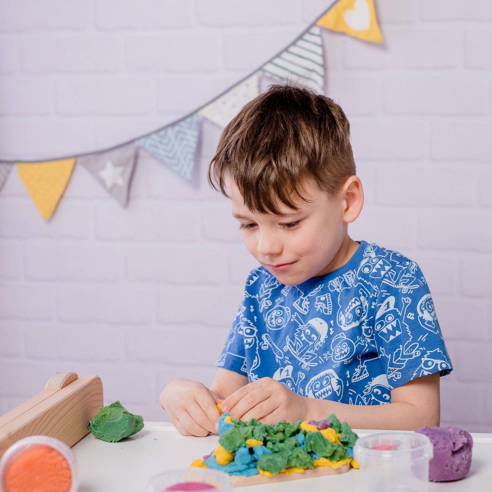 NEOGRÜN - Wholesale Putty/Slime - Kids - Organic vegan easy dough set of 4 “Loki”6