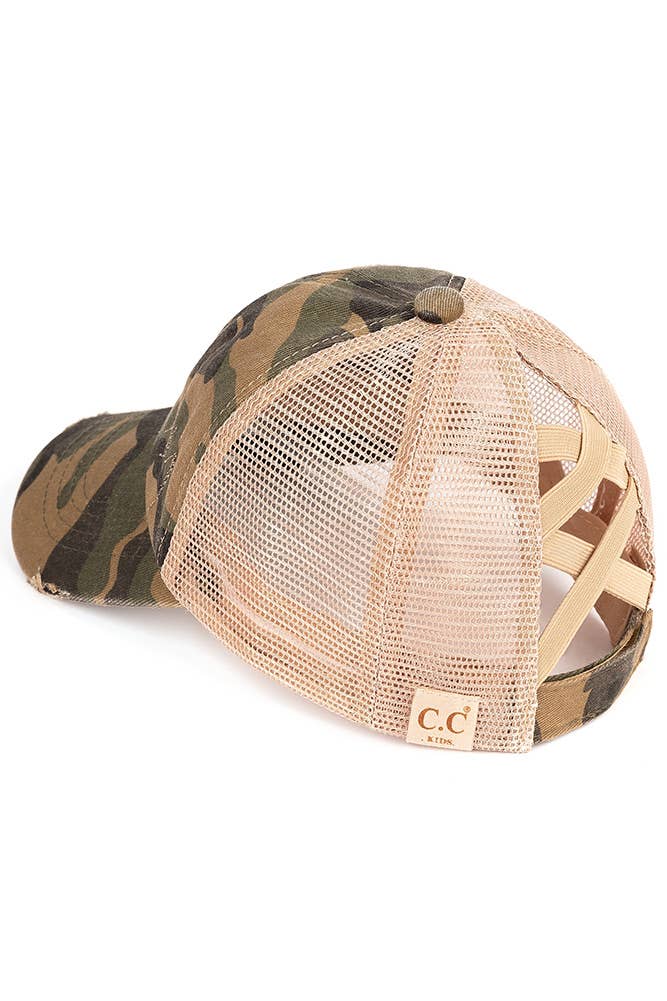 Hana - Wholesale Baseball Cap - Kids - C.C Kids Camo Cotton Twill Pony Cap9