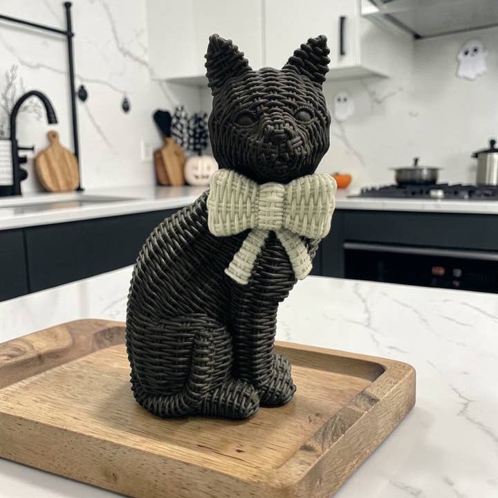 Gia Roma - Wholesale Decorative Figurine - Black Cat Decoration, Farmhouse Halloween Home Decor Statues