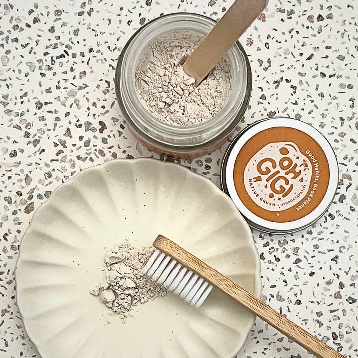 OHGIGI®️ - Wholesale Toothpaste - Organic Tooth Powder 'Native Brush' + Hydroxyapatite3