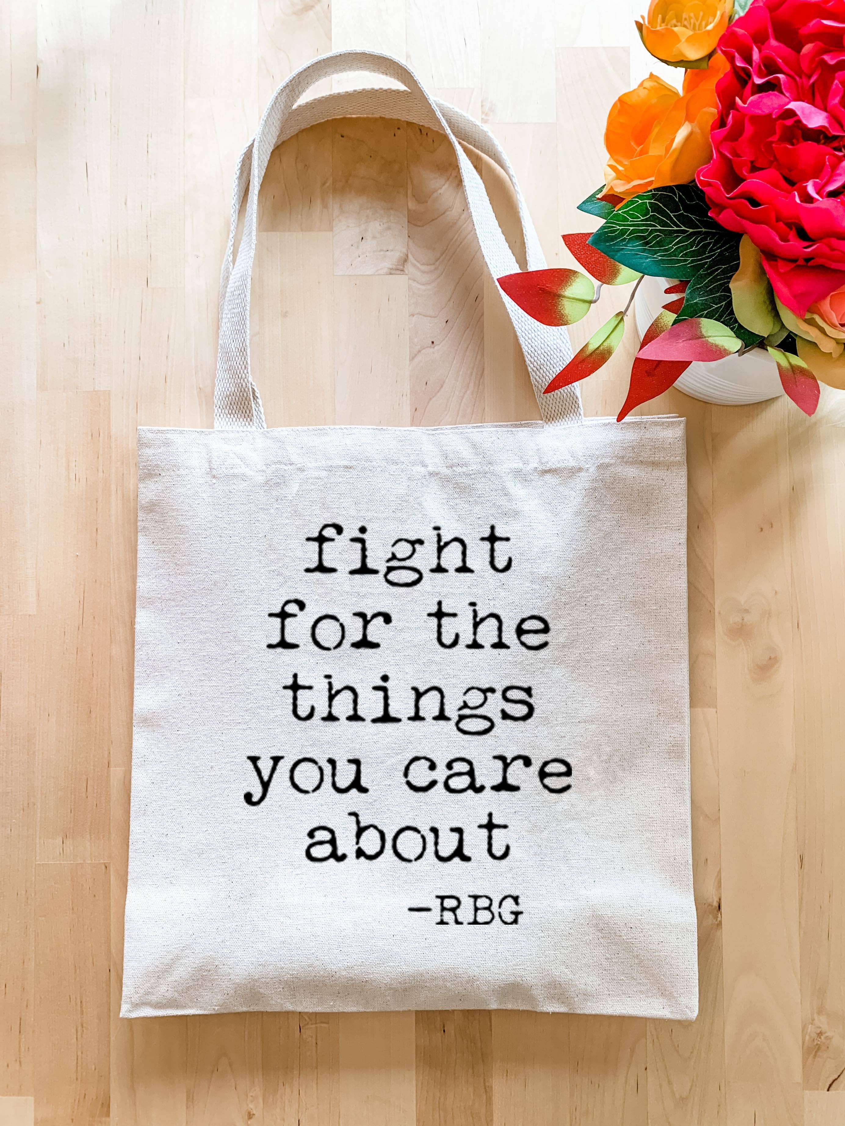 Moonlight Makers – wholesale Tote bag – Women's – Ruth Bader Ginsberg Fight Quote - Canvas Tote Bags - RBG2