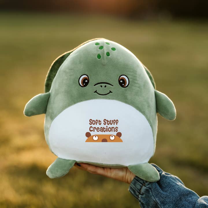 Soft Stuff Creations, Inc. – Großhandel Kuschel-/Plüschtier – Kind & Baby – Kundenspezifisches 9" Teagan die Schildkröte Puff Plüschtier1