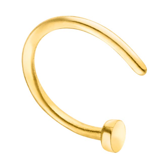 Schmuckgroßhandel - Wholesale Nose Ring - Fake nose piercing | 18K gold plated0