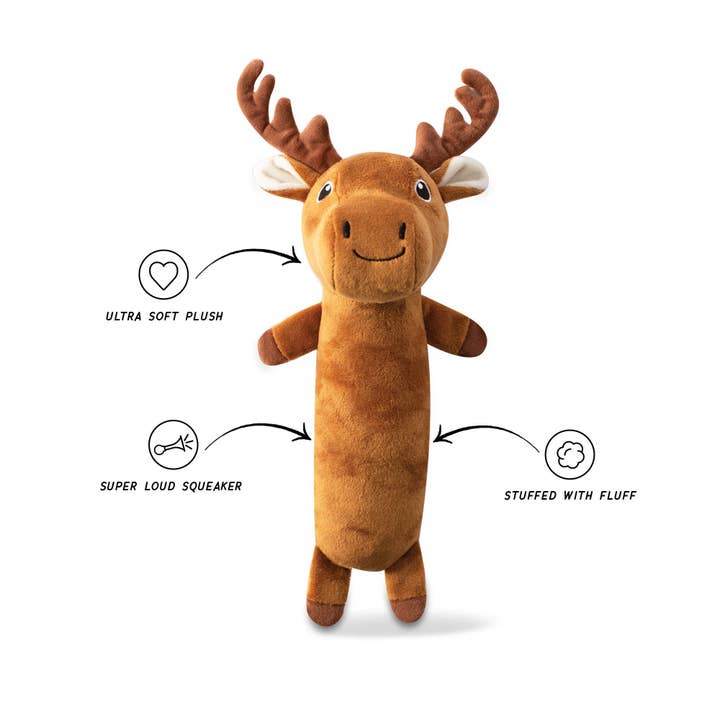 Fringe Easily Amoosed Plush Dog Toy for wholesale by Only An Ocean Europe