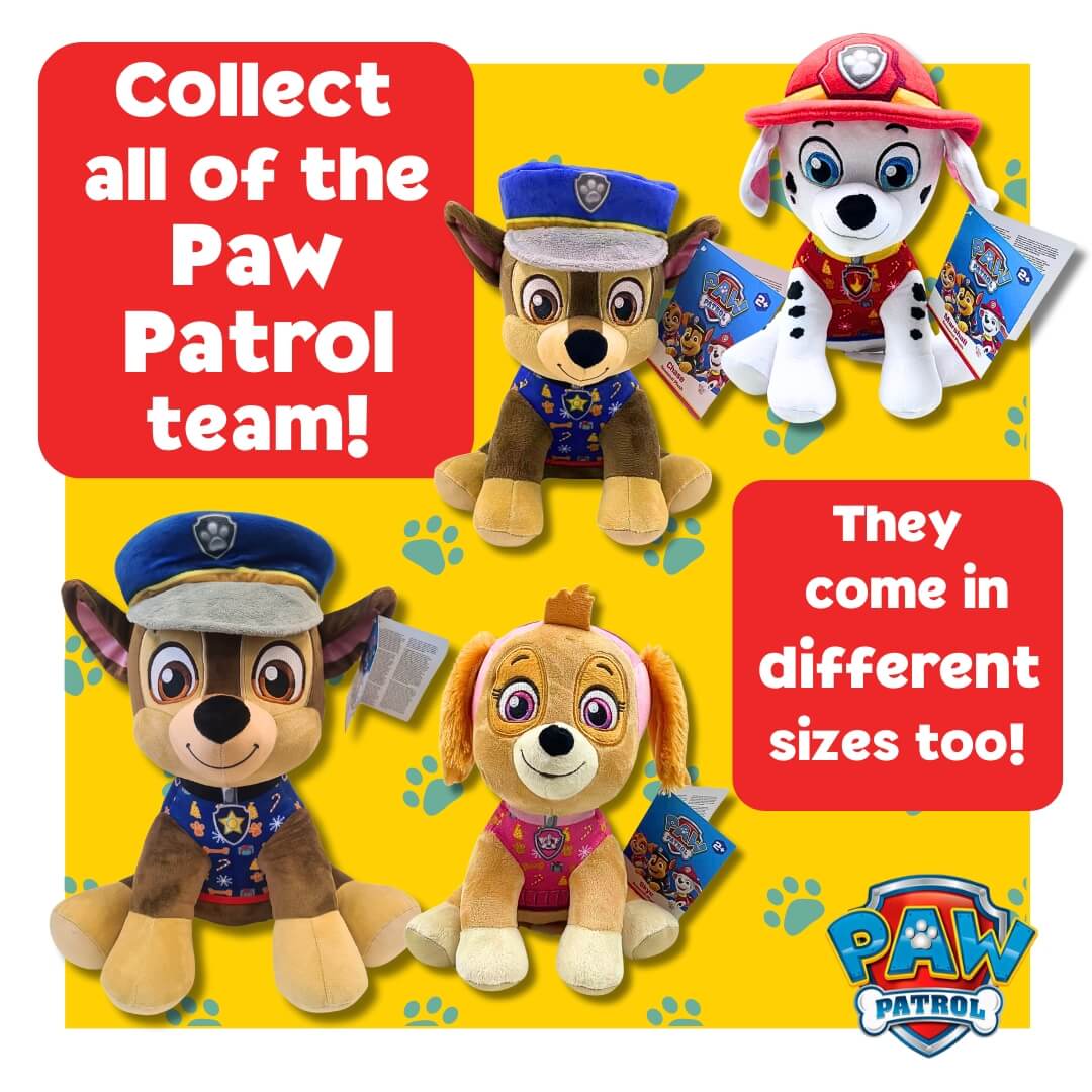 Baby Republic – wholesale Stuffed/plush toy – Kids & baby – Paw Patrol Chase 25cm Medium Sitting Plush4