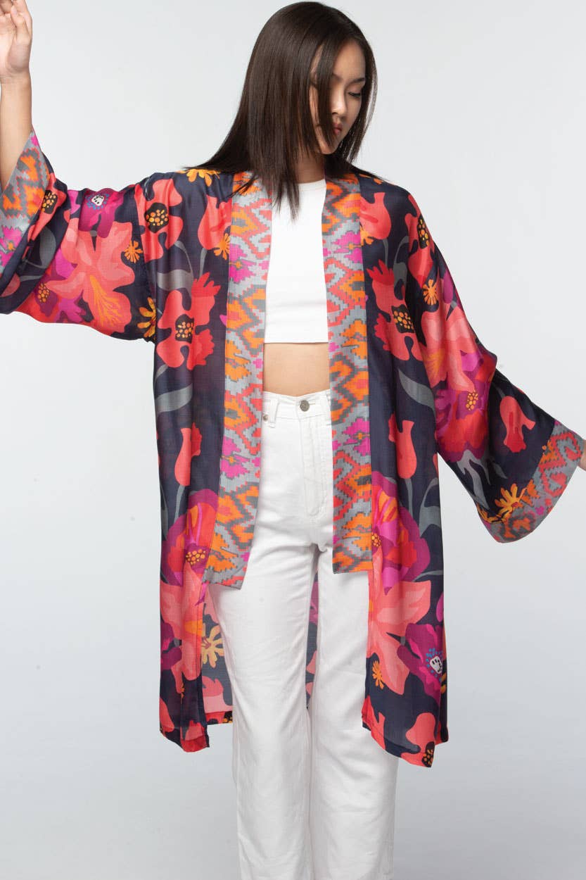 Sevya Handmade - Vendita all'ingrosso Kimono - Donna - Kimono Malini in cupro 100% morbido9