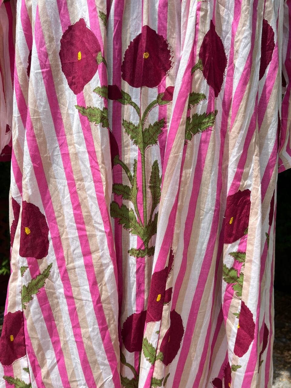Bhawana Handicrafts - Wholesale Dress - Women's - Indian Cotton Hand Block Printed Floral Boho Summer Dress5