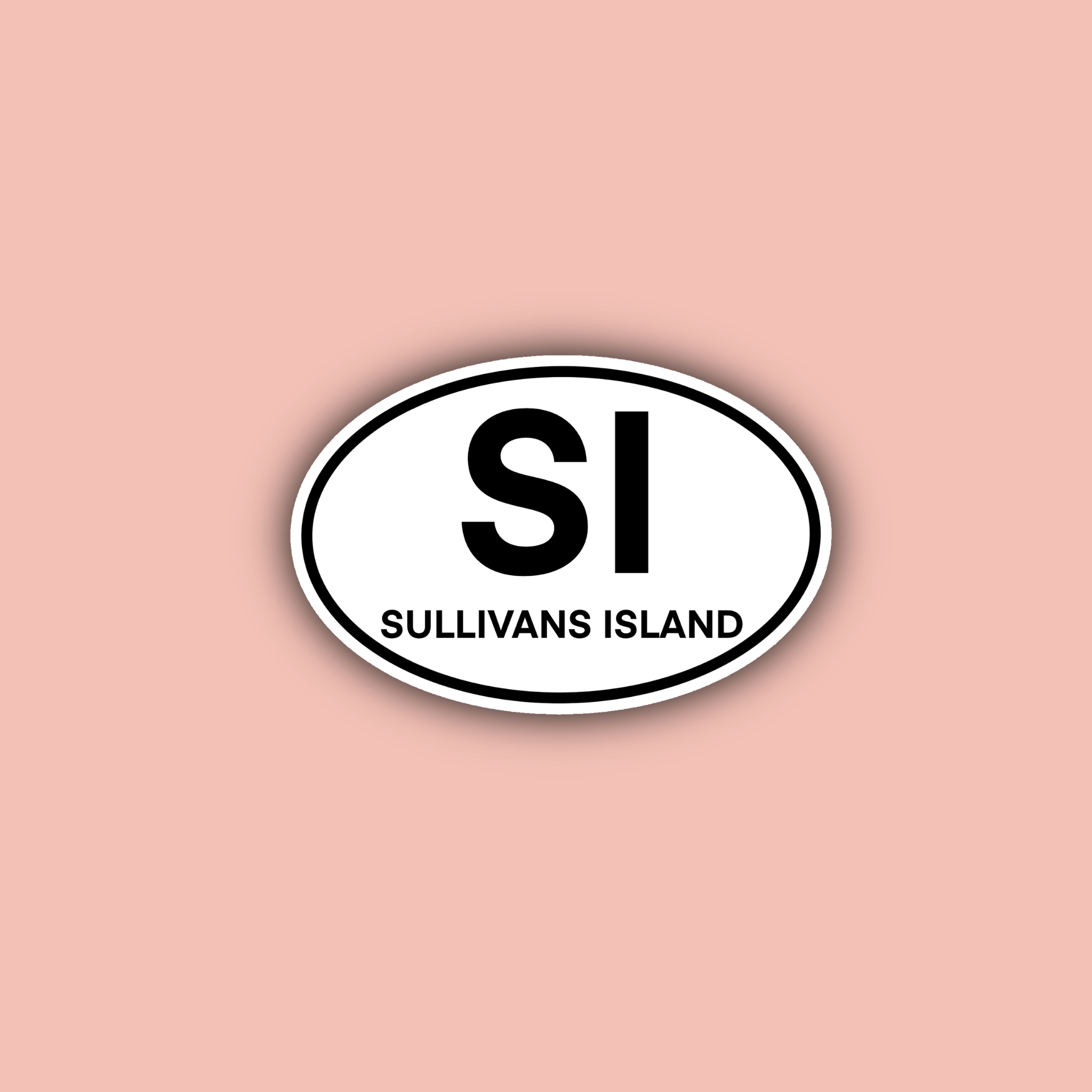 Delmarva Stickers - Wholesale Sticker - Sullivan's Island Oval - 3" Waterproof Sticker0