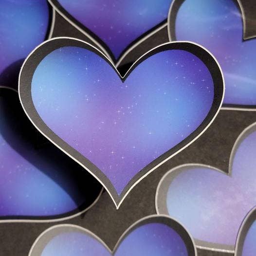 Galaxy Heart Sticker for wholesale by Mizorey Ren