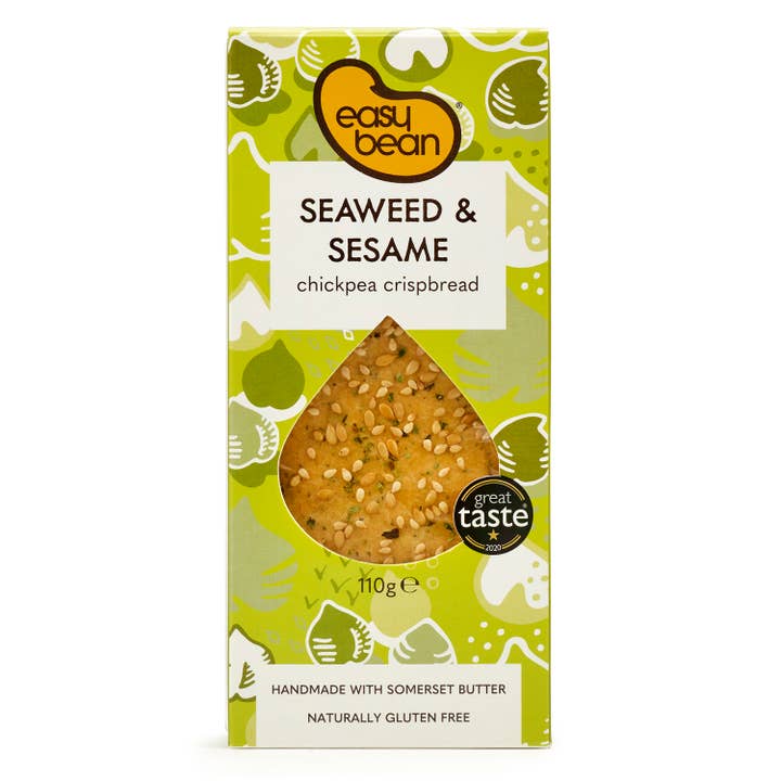 Seaweed & Sesame Crispbread - naturally gluten free 110g for wholesale by Easy Bean