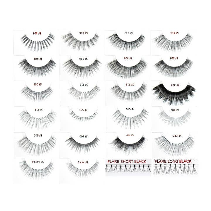 PINEAPPLE Beauty - Wholesale False/Fake Eyelashes - Stardel Lash STARDEL ACRYLICz Revolving Display SET- 480