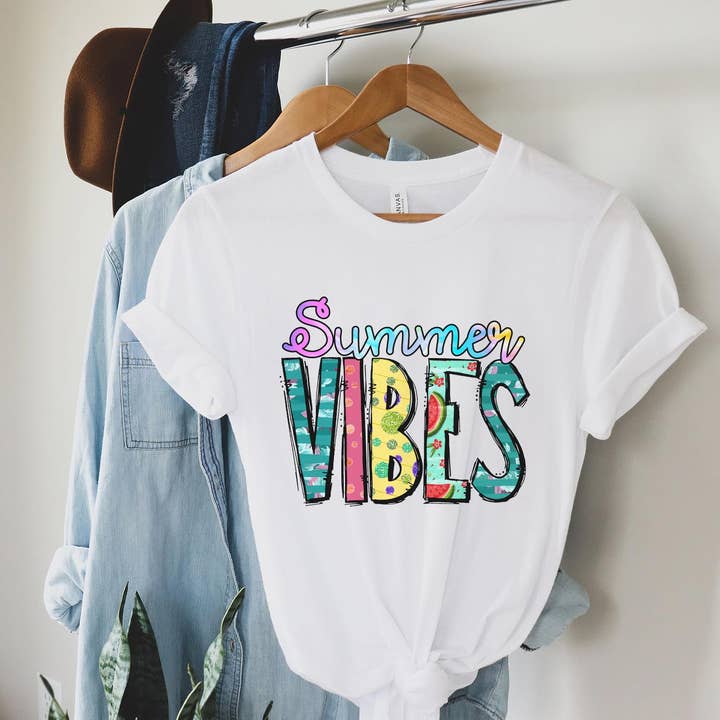 Summer Vibes Shirt, Summer Tee Shirt, Beach Shirt for wholesale by ShopLukeGifts