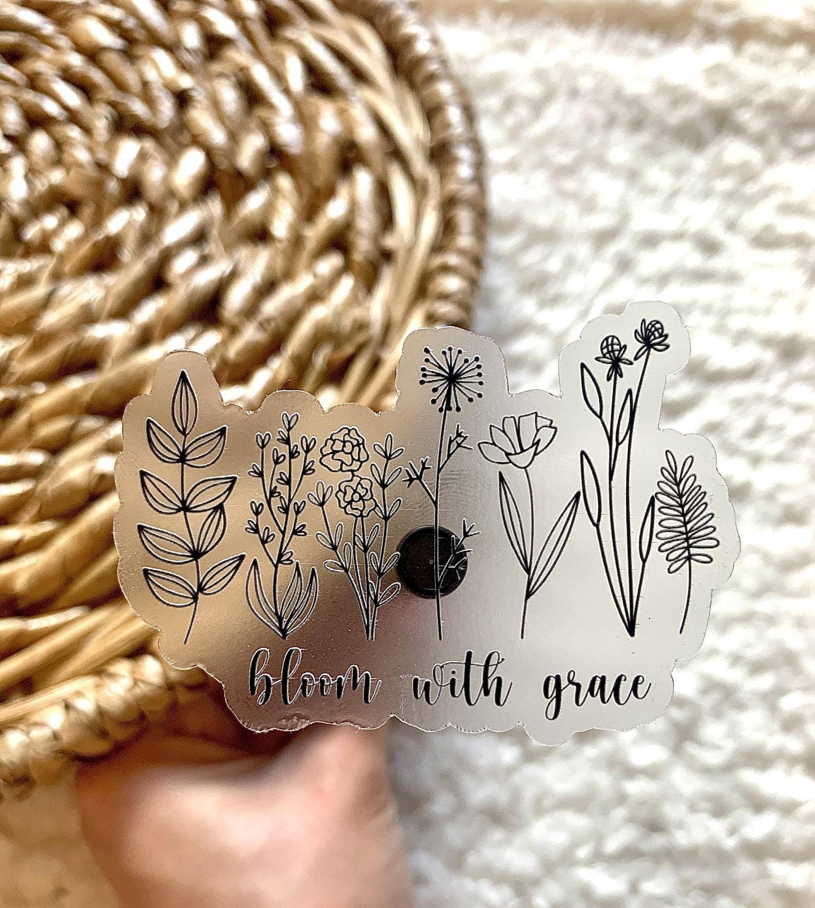 MarieDesignCo – Adesivo por atacado – Flor clara com adesivo de graça, adesivo de flores silvestres, floral2