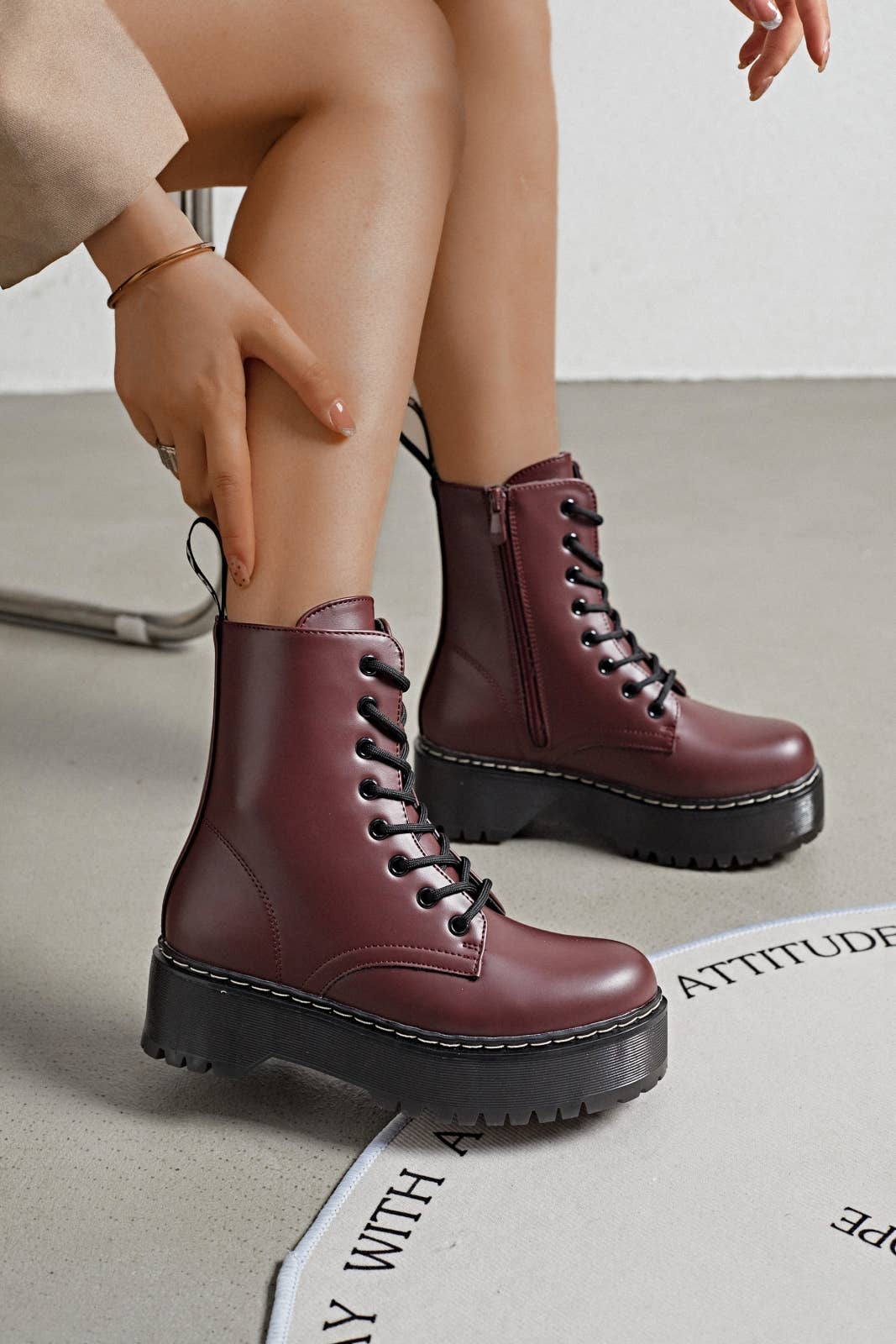 ERYNN - Wholesale Laarsjes - Dames - Plateau-enkellaarzen - Charlee7