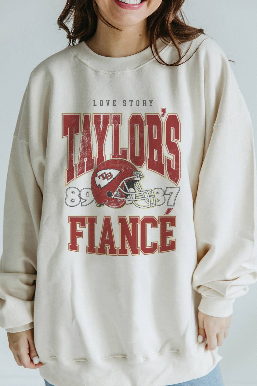 Girl Tribe Co - Wholesale Graphic Sweatshirt - Women's - Go Taylor's Fiancé Sweatshirt
